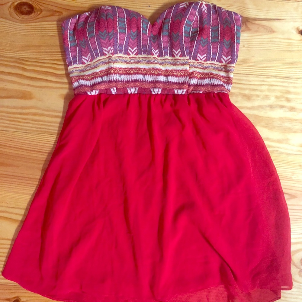 Strapless dress